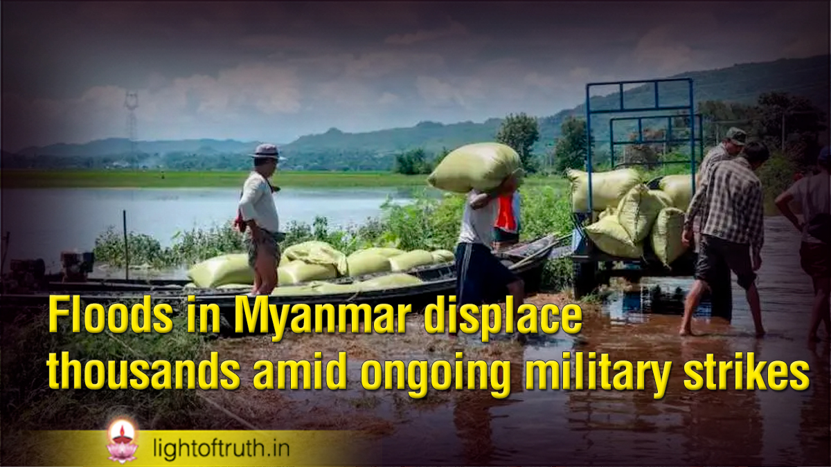 Floods in Myanmar displace thousands amid ongoing military strikes