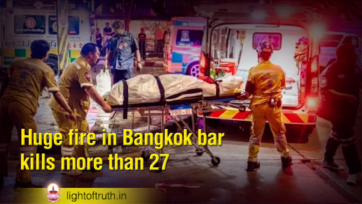 Huge fire in Bangkok bar kills more than 27